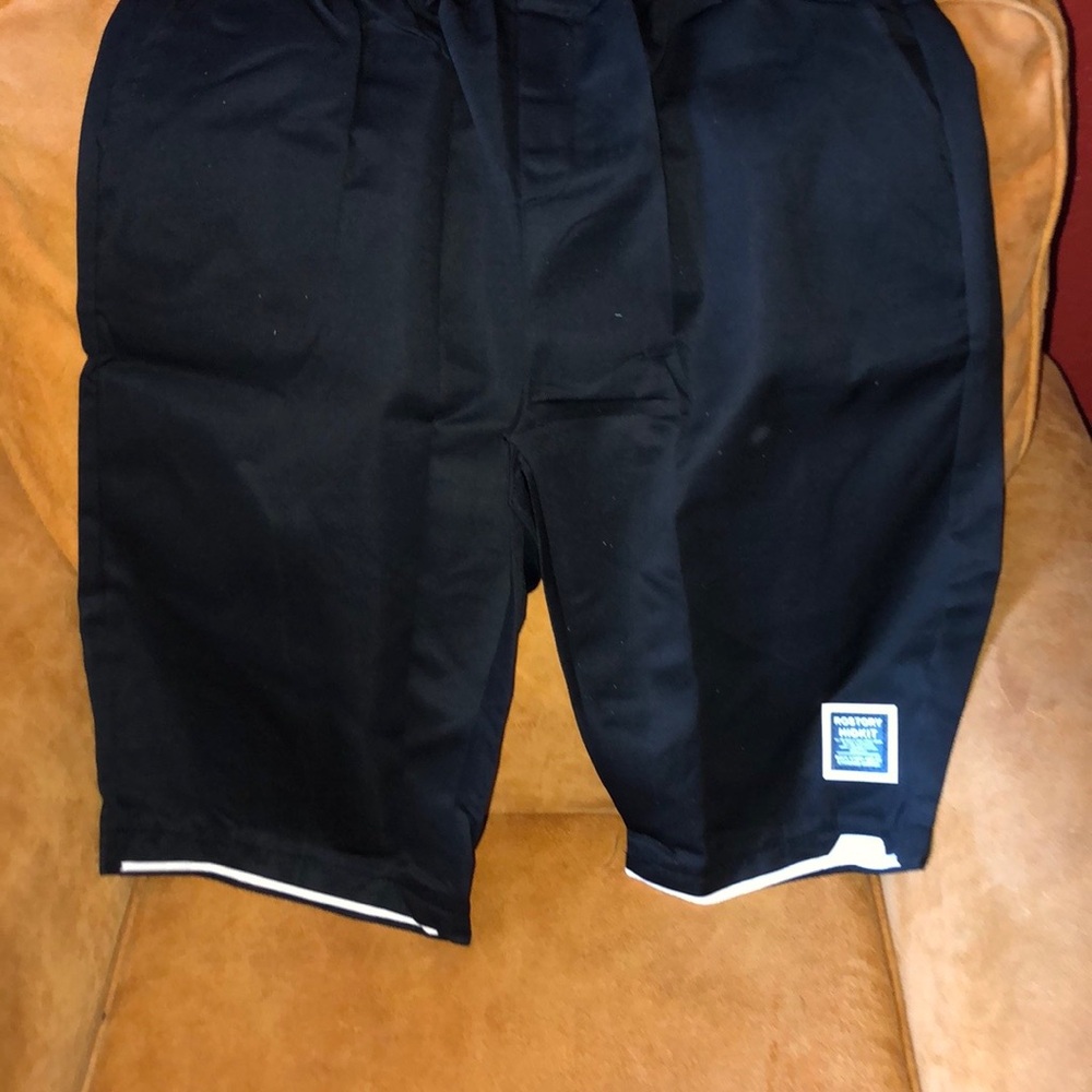 Black Athletic Shorts with Elastic Waistband